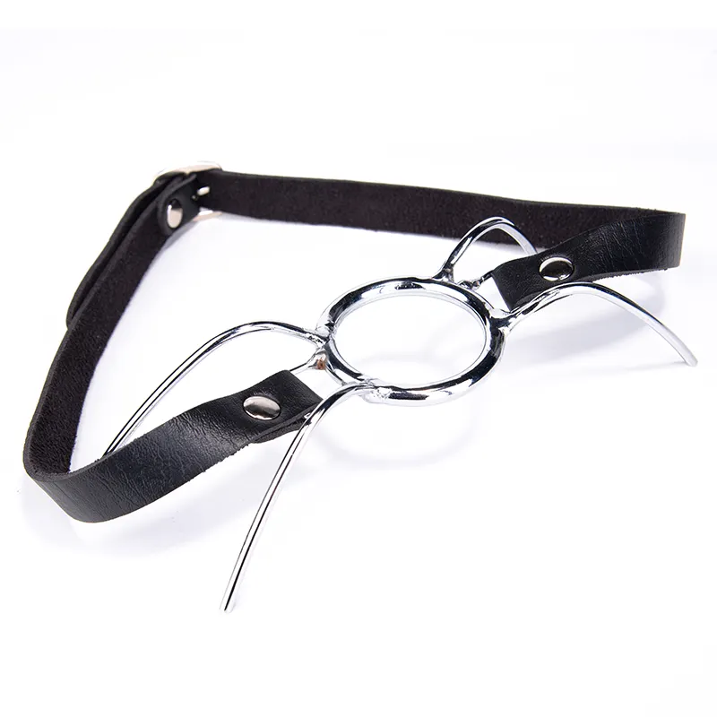 High Quality BDSM Bondage Breathable Ball Gag Leather Harness Mouth Gag for Couple SM Sex Toys Mouth Bite for Adult Sex Toy