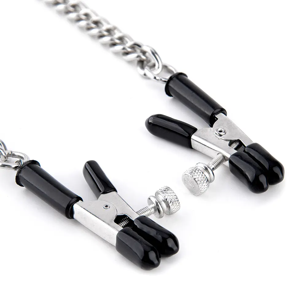 Factory Direct Sale Body Nipple Chains Clips Adjustable Bondage Gear Nipple Clamps for Women Sexy Toy