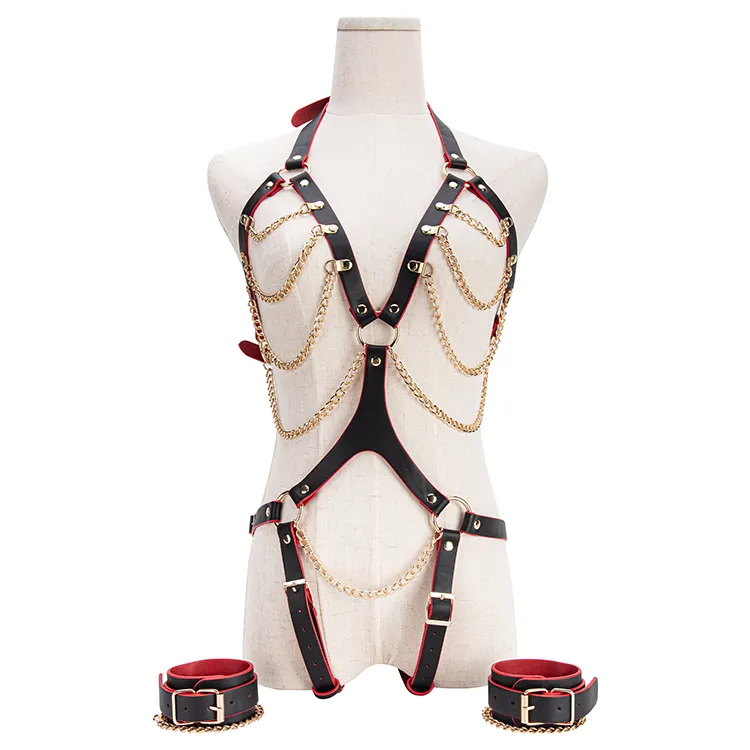 Body Harness Male Leather Bondage Lingerie Sexy Belt Restraints for Couples Fetish Wear Harness Bondage Sex Toys Bondage Gear