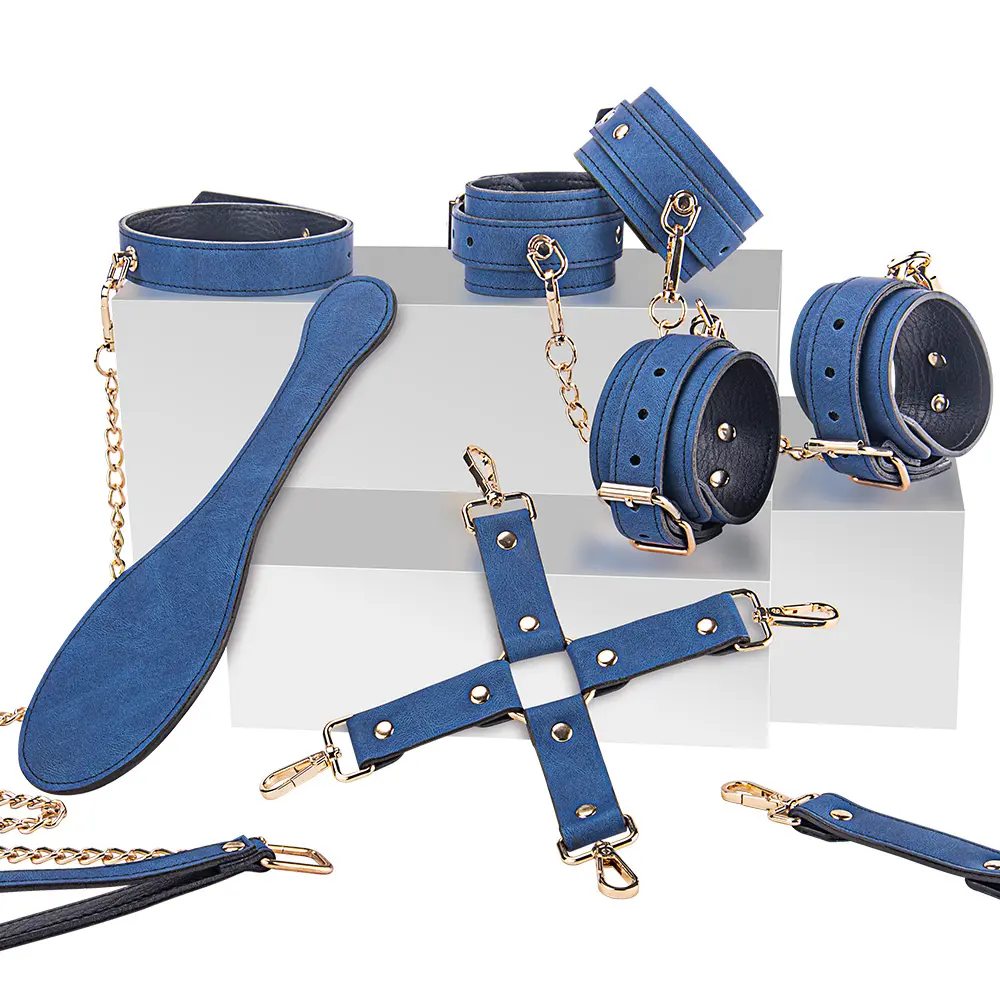 2025 BDSM Bondage Restraint Set Valentine 7 Pieces Bondage Kit Toys Set Leather Sex Products