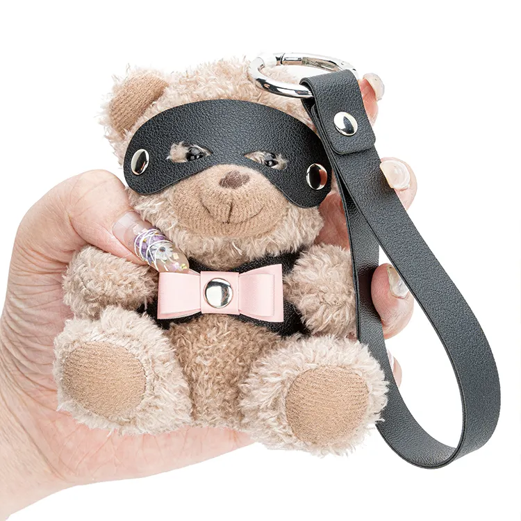 Fashion Sm Sex Toy Bear Binding Keychain Sexy Accessory Bdsm Plush Doll Bondage Bear