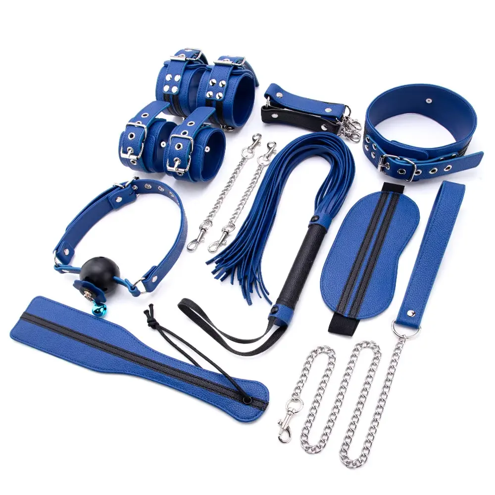 Sm Game Play BDSM Sex Toys Restraint Set Bondage Kits PU Leather BDSM Bondage Set for Erotic Role Play