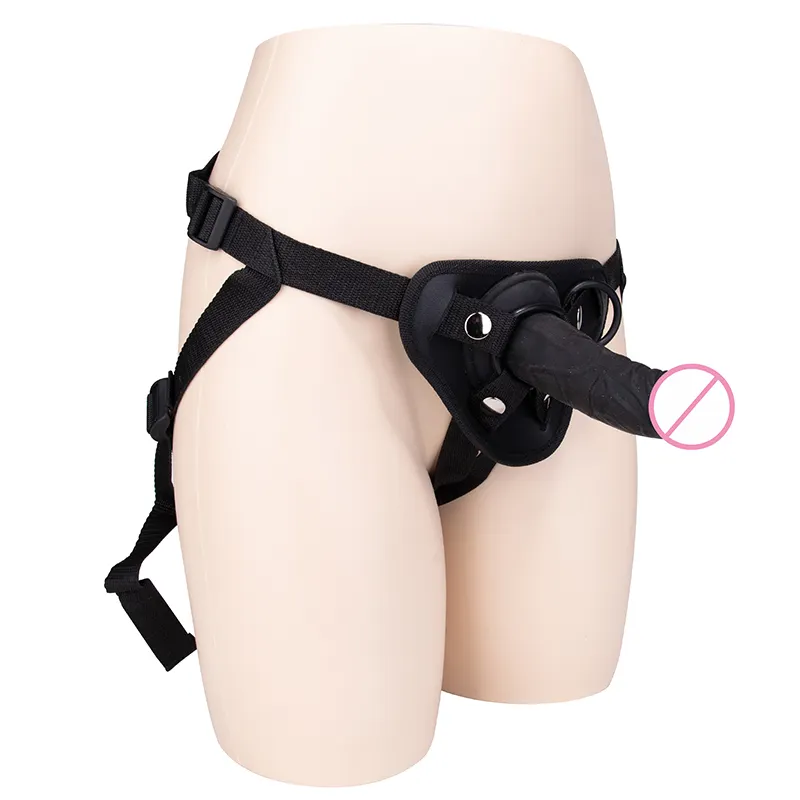 Wholesale Selling Adjustable Strap Harness on Dildos Strap on Dildo With Belt Wearable for Man Women Lesbian