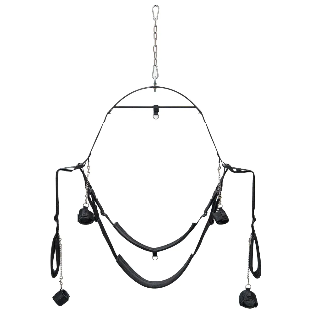 Restraint Double Seat Position  Style Pattern Fetish Passion Nylon Sexy Swing for Adult