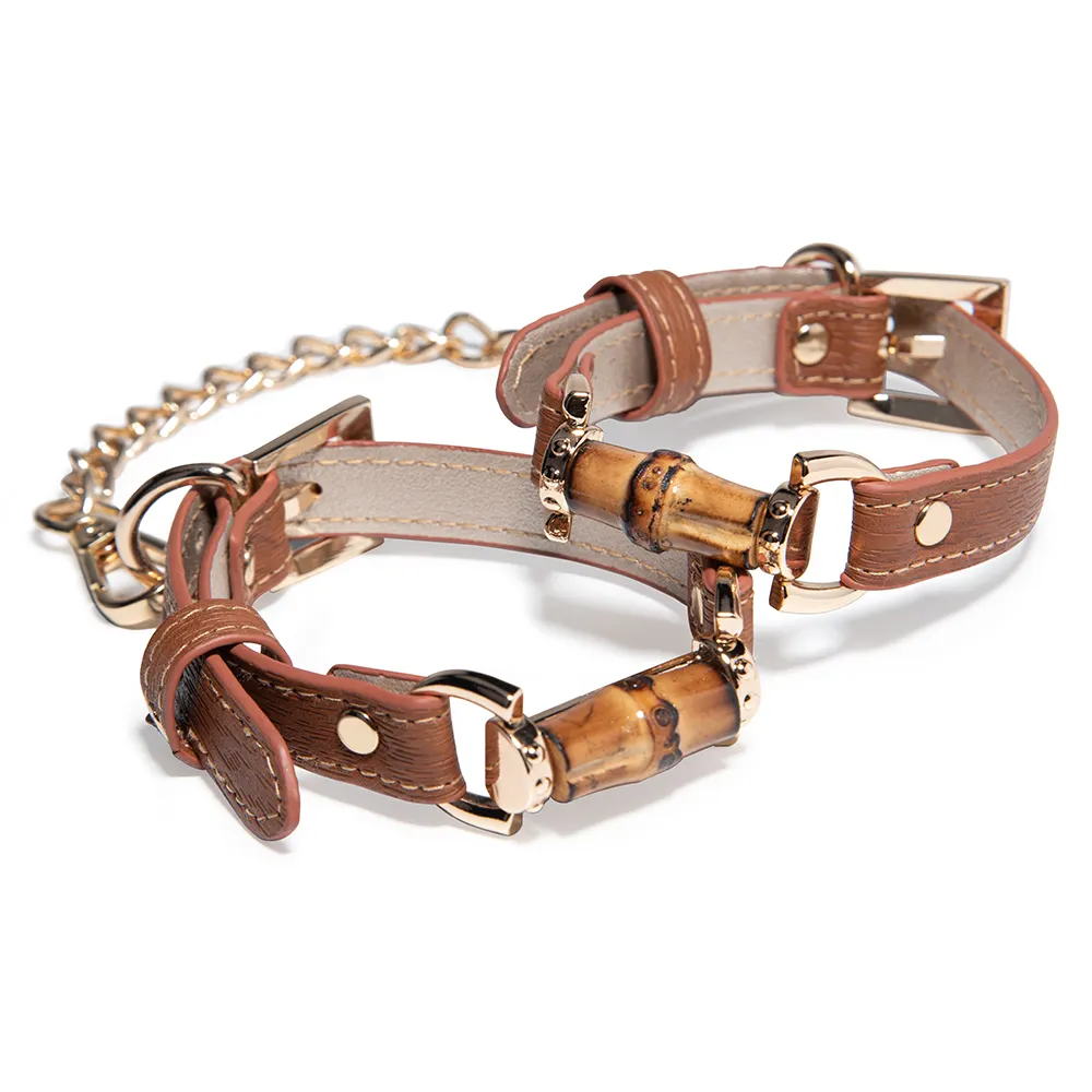 High Quality Couple Games Condyle Sex PU Leather Bondage Set Woman Handcuff