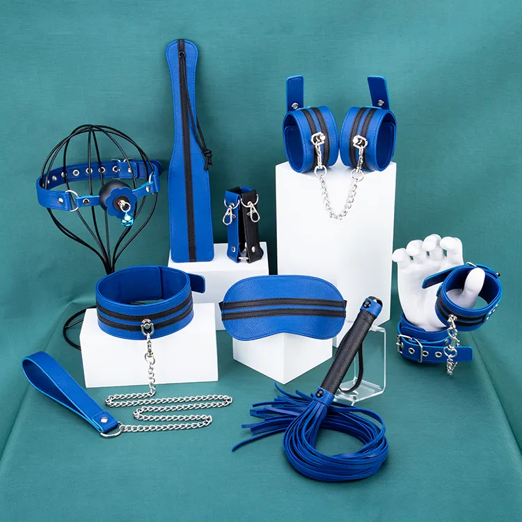 Popular 8pcs/set Top Sale Guaranteed Quality Bdsm Slave Leather Adult Bondage Sex Toys Bdsm