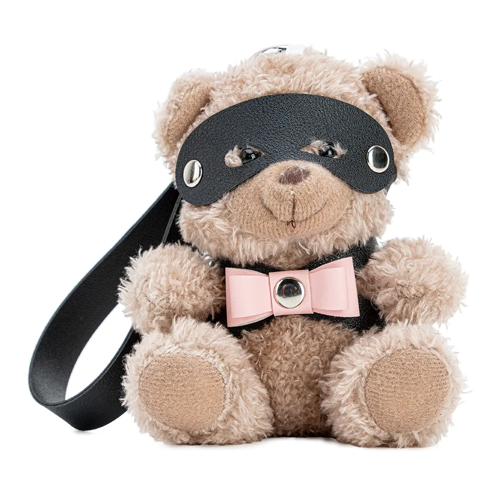 Popular Black Red Bow BDSM love Gift Sex PU Leather Restraints Bondage Set love Bear Toys