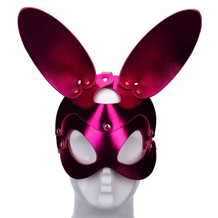 BYFETISH Restraint Set Rabbit Eye Mask Blindfold for Erotic Play Anal and Vaginal Sex Use