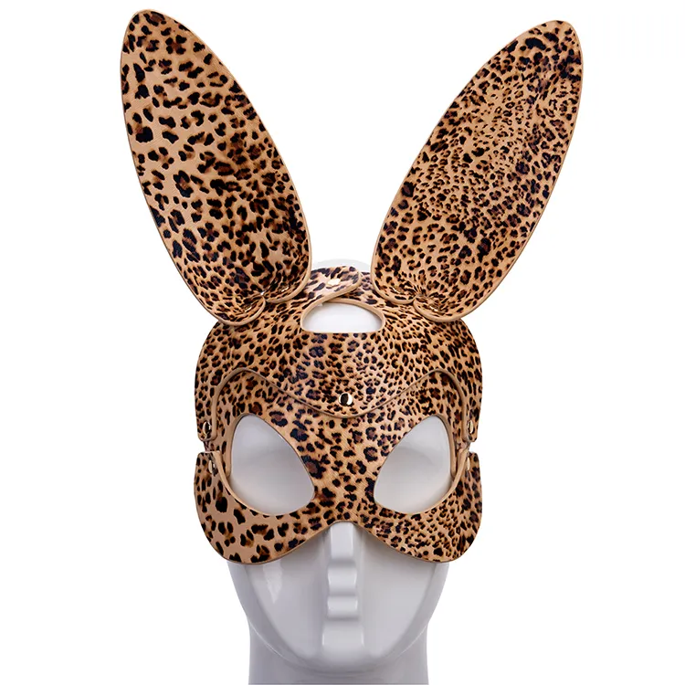Colorful Popular BDSM  Sex PU Leather Restraints Bondage Dog Mask Woman Adult Toys