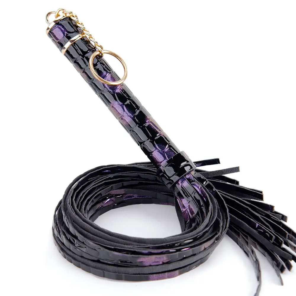 Hot Sell  Beautiful BDSM Passion Flogger PU Leather BDSM Whip