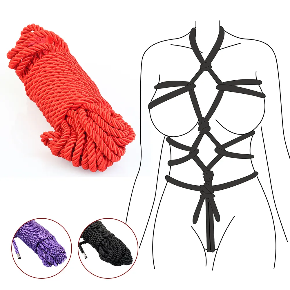 Premium Bondage Rope for Beginners and Experts 10 Meters of Soft Flexible Nylon for Secure Comfortable and Versatile Play