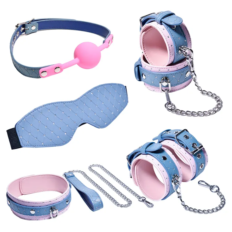 BDSM Adult Cosplay Bondage Set 5PCS 5 Piece Collection for Couples' Flirting and SM Adventures