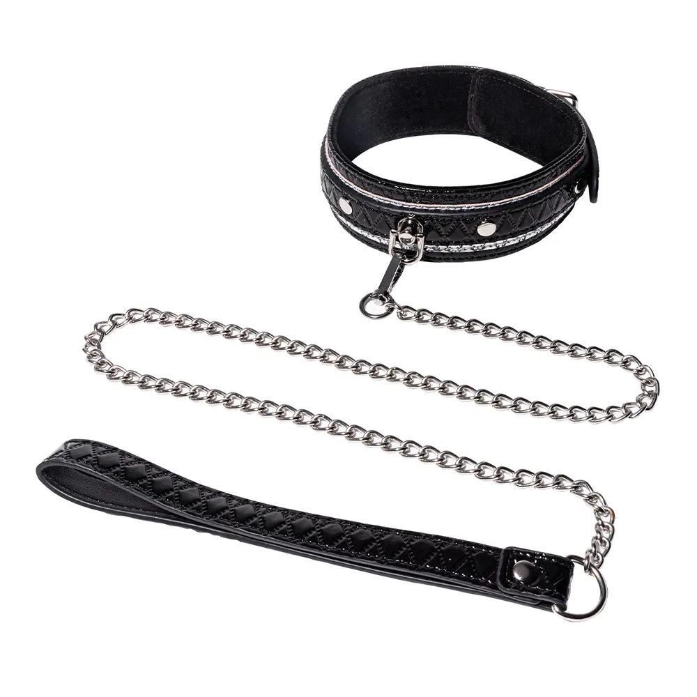 PU Leather Adjustable Bondage Kit Wrist and Ankle Restraints Eye Mask Collar for Couple's BDSM Restraints Play