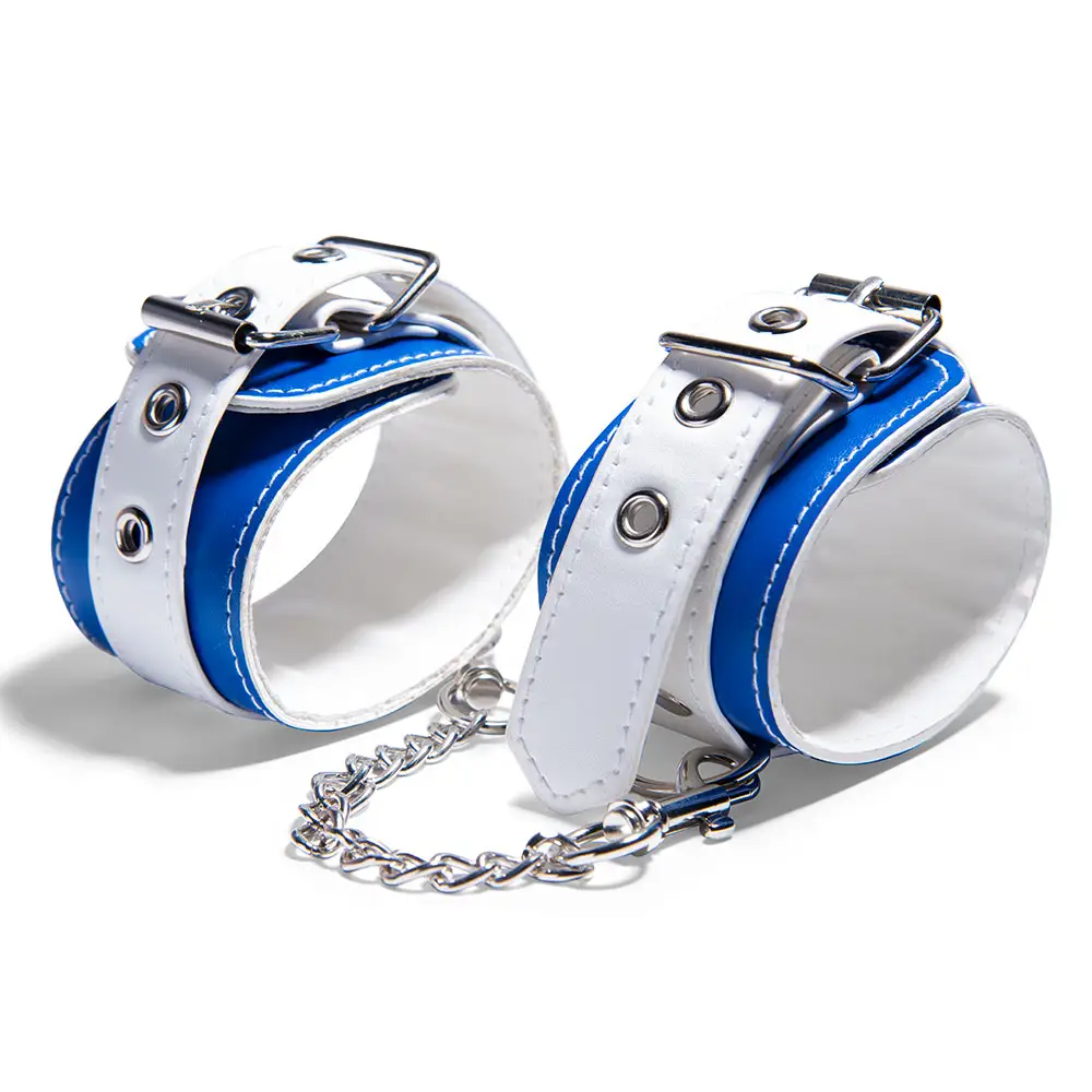 Adult Premium PU Leather Handcuffs Bondage Set High-Quality Restraint Toys for BDSM Play and Roleplay