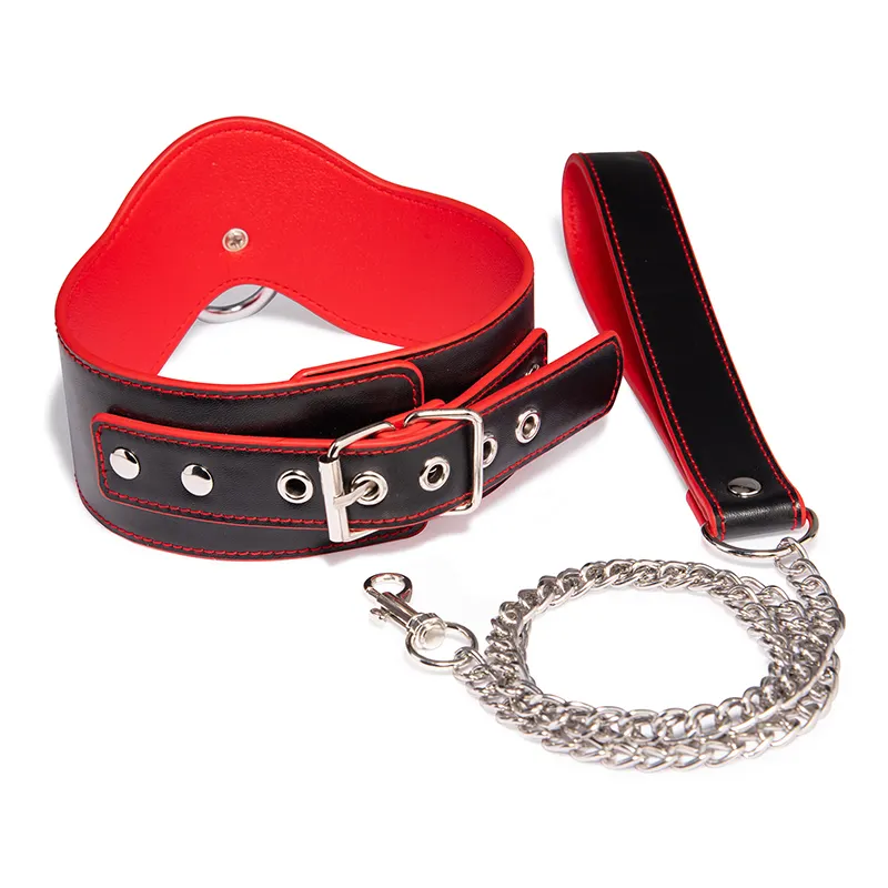 Stylish Gothic Punk Bondage Kit Elegant Collar to Wrist Restraint for Couples BDSM Gift