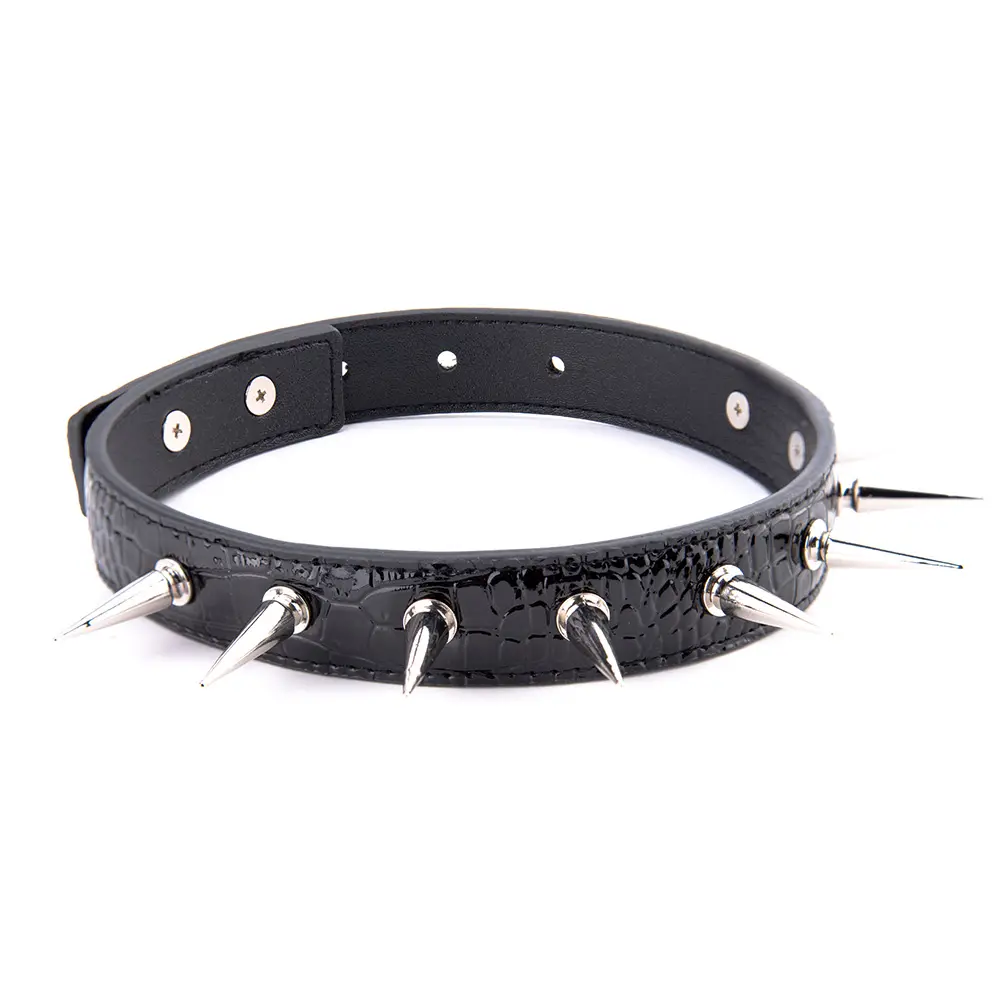 Novelty Neck to Hand Restraint Set SM Slave Collar BDSM Bondage Kit for Gothic Carnival