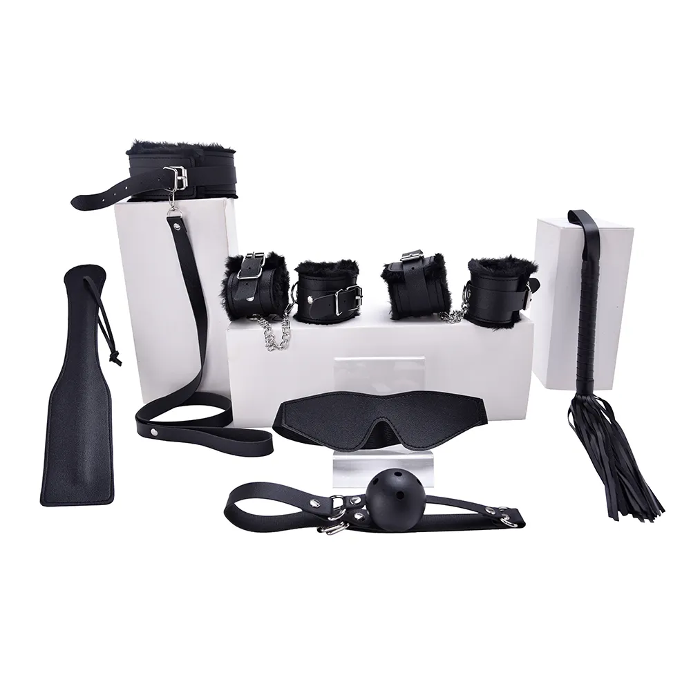 7PCS Premium Dual Layer SM Paddle Elegant PVC for Powerful yet Controlled Impact Play