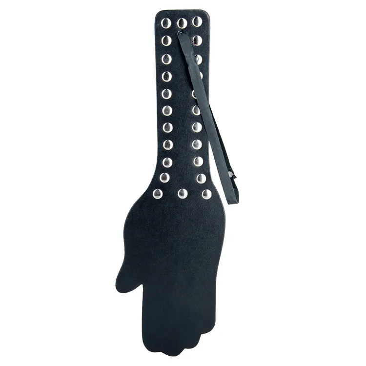 Hand Style Heavy Metal Beautiful BDSM Passion  PU Leather BDSM Paddle
