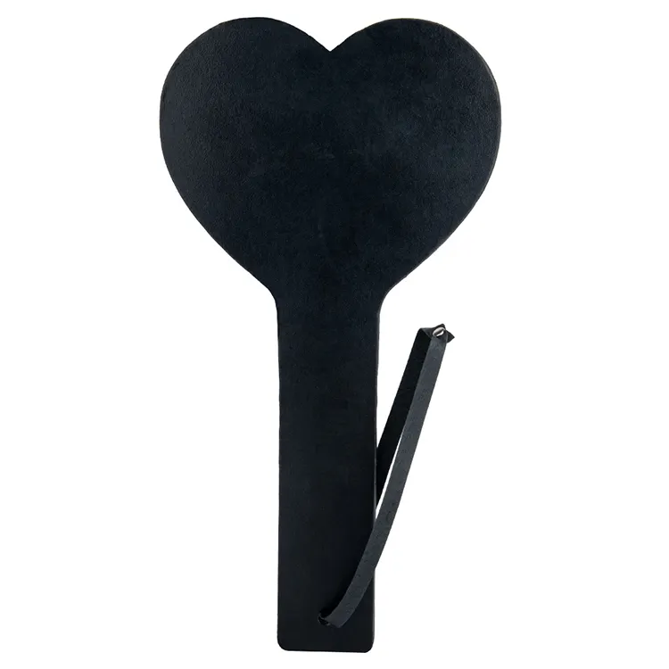 Luxury Black PU Leather Spanking Paddle for Adult BDSM Games Couple Flirting Fun