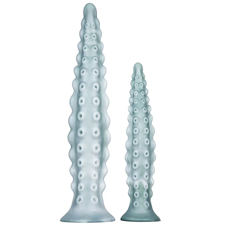 Wholesale New Gray Color Animal Dildo With Suction Cup Alien Fantasy OctopusTentacle Monster Dildo Sex Toy Shop Anal Plug