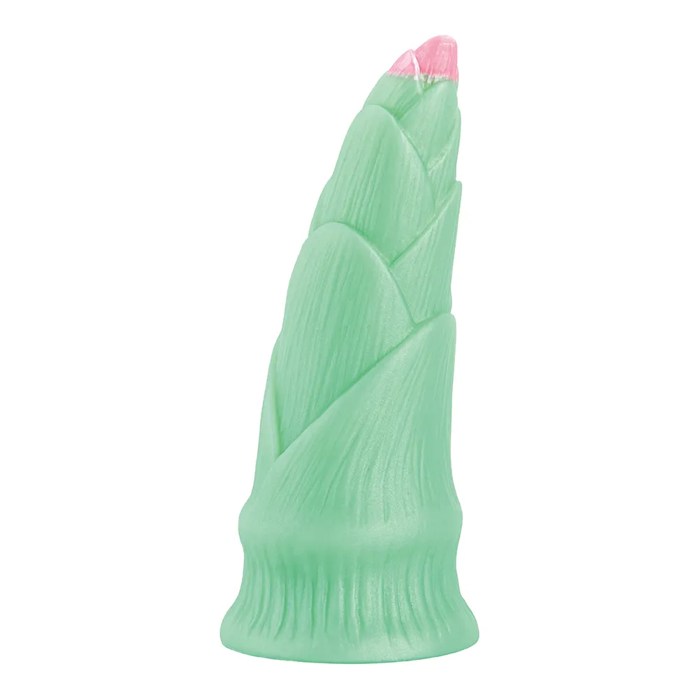 Monster Bamboo Shoot Warm Safe Material Moderate Hardness Silicone Dildo