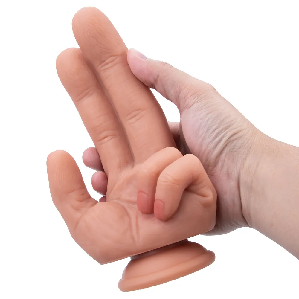 Hand Shaped Silicone Dildo for Women with Realistic Fingers Soft for Passionate Sex