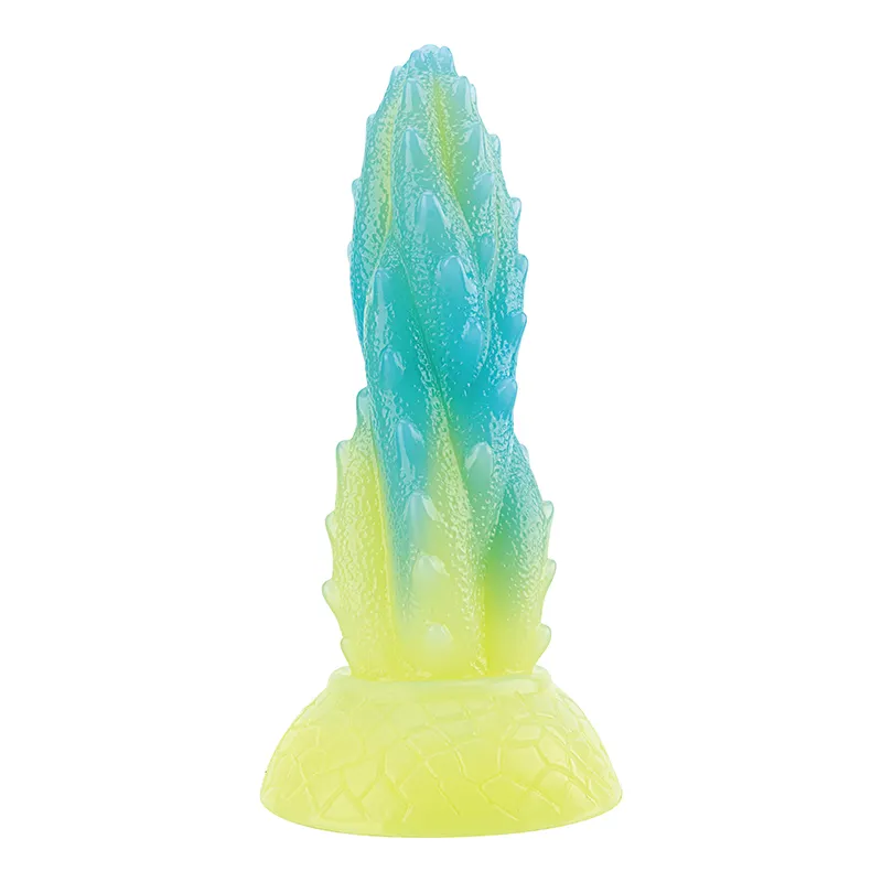 Luminous Anal Dildo for Women Glow in the Dark Dildo for Women Cactus Animal Dido G Spot Stimulation Sex Toys