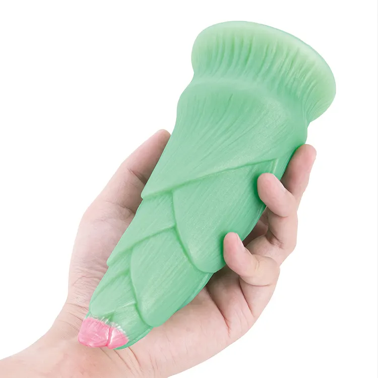 Women's Soft Liquid Silicone Bamboo Shaped Dildo Vibrator Adult Sex Toys Masturbator