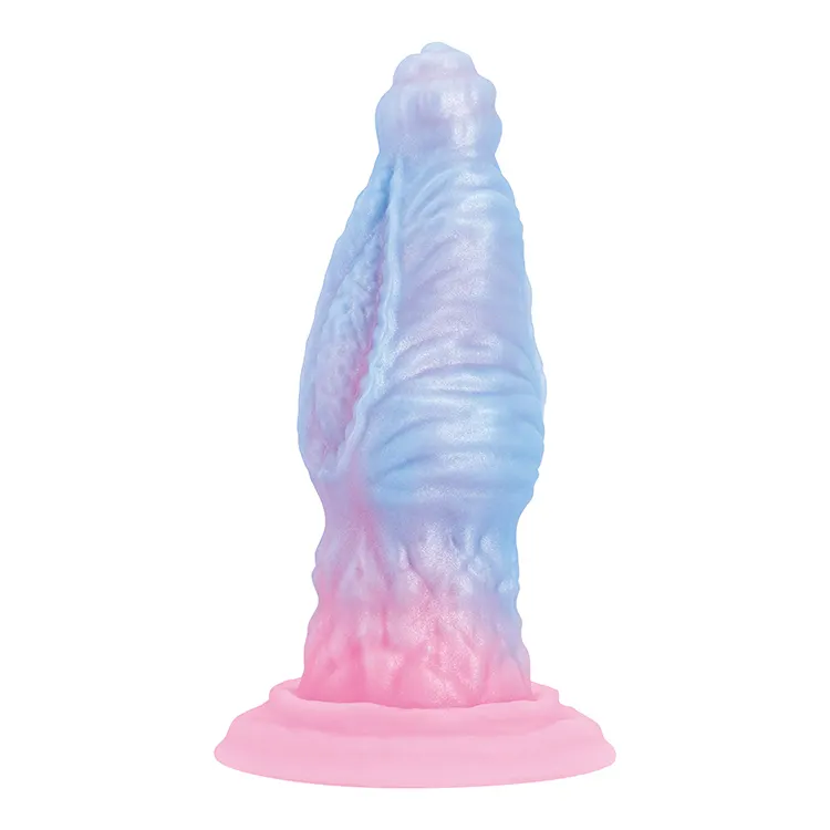 Wholesale Small Alien Monster Anal Plug Soft Waterproof Liquid Silicone Colourful Woman Men Masturbation Sex Toy