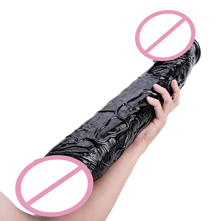 Adult Realistic Soft Skin Care PVC Female Dildo Big Black Sex Toy From Shop