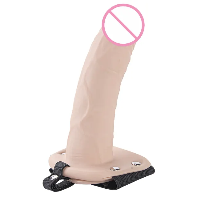 Strap on Hollow Dildo Wearble Penis Soft Matt PU High Quality Nylon Dildo PVC Harness Belt Sex Toys for Woman BF-40574