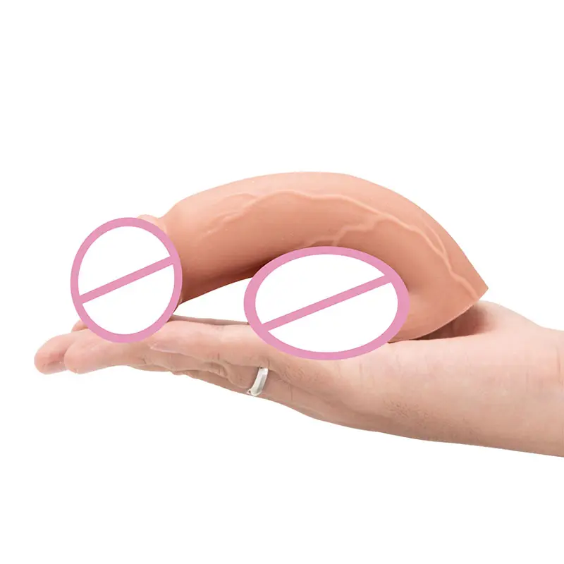 Hot Sale Female Dildo Liquid Silicone Realistic Soft Dildo for Women Suction Cup Dildos Masturbator Sex Toy BF-51183-M