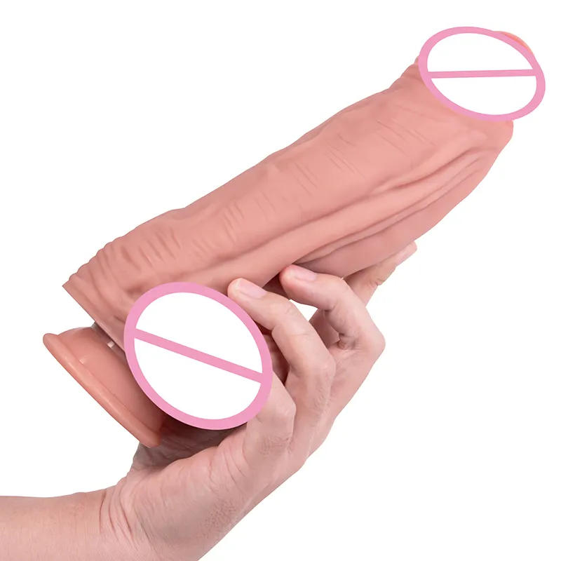 9.5 Inch Factory Price Big Black Dildo G-Spot Silicone Penis With Suction Cup Dildo Realistic Big Dildo for Women