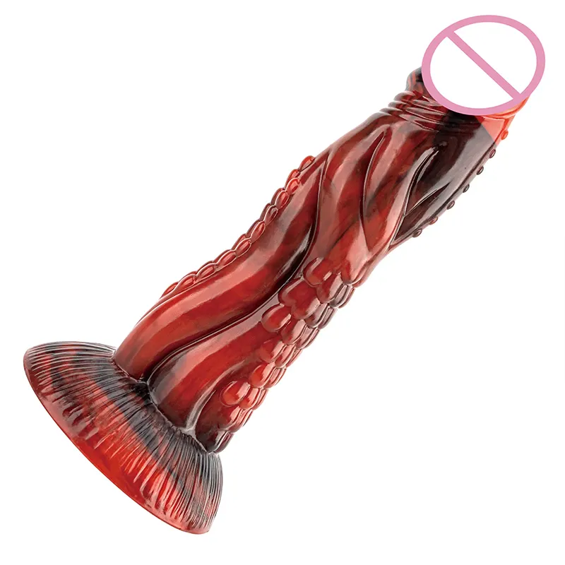 Wholesale Mixed Colors Silicone Sex Toy Soft Animal and Alien Anal Dildos Flexible Longest Penis Dildo for Women