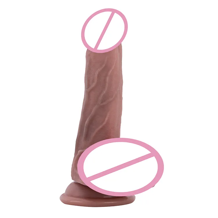 Liquid Silicone Realistic Dildo With Strong Suction Cup Dildo Ultra Soft Thick G-Spot Stimulation Dildo Sex Toys for Women