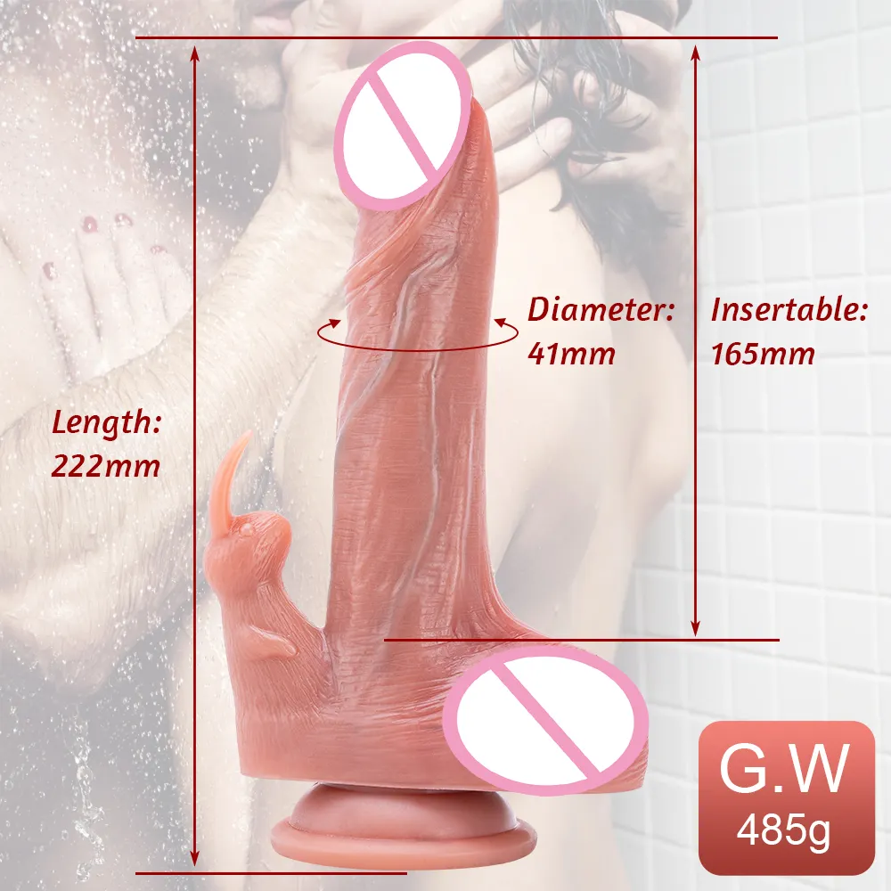 New Design Realistic Dildo Vibrator Wireless Remote Control Dildos Penis Artificial Rabbit Sucking Thrusting Dildo