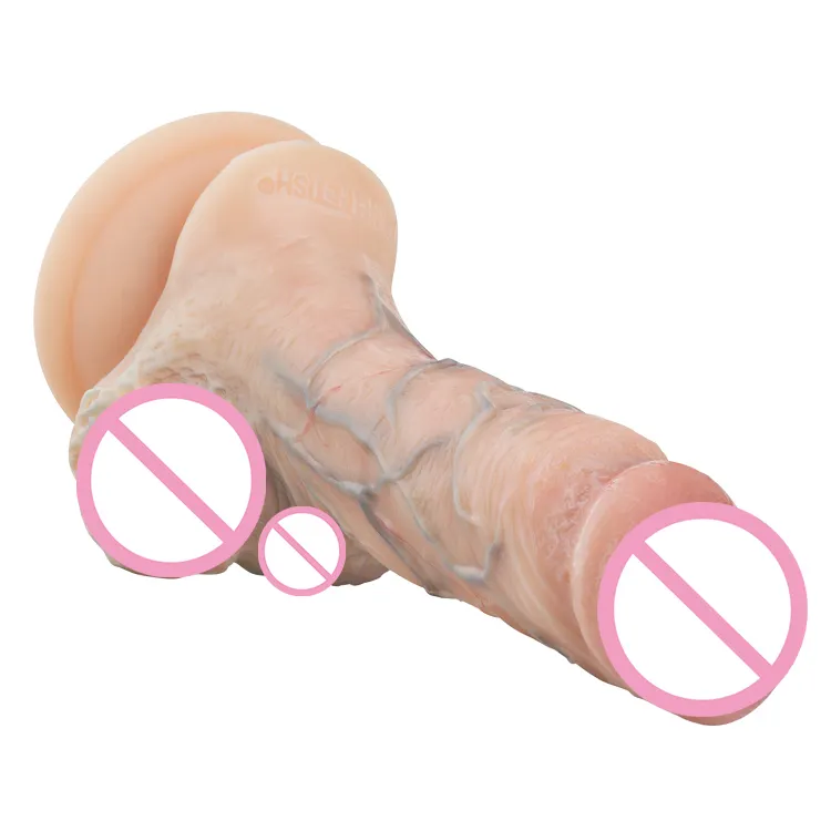 Factory Wholesale Super Realistic Silicone Female Masturbators Soft Dick Adult Sex Toys with Suction Cup Dildos for Women