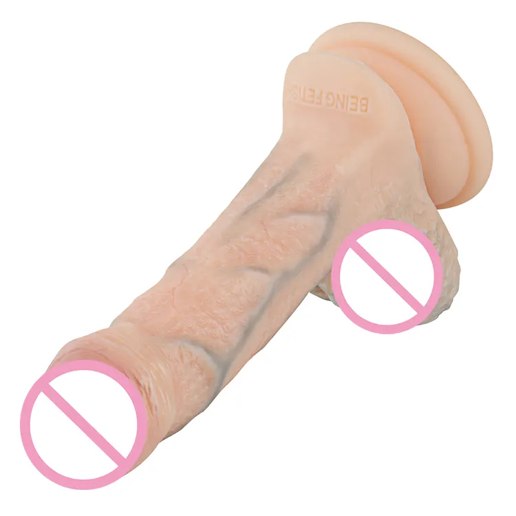 Women's Vanilla Silicone Adult Sex Toys Soft Dildos Female Masturbation Waterproof Eco-Friendly 190mm Length 40mm Diameter CE
