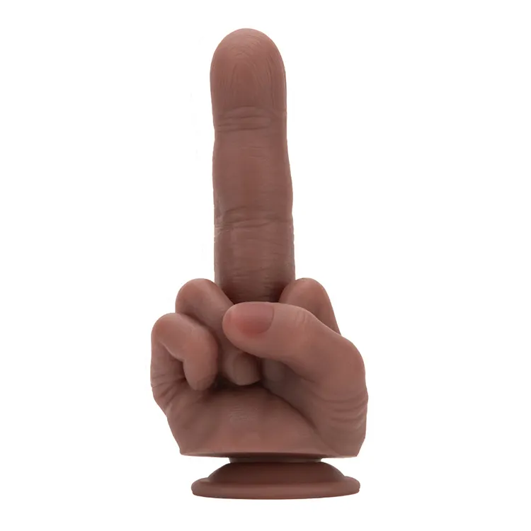 Liquid Silicone Middle Finger Refers Gay Fun Massage Masturbator Finger Dildo Huge Anal Plug for Woman Realistic Large Dildo