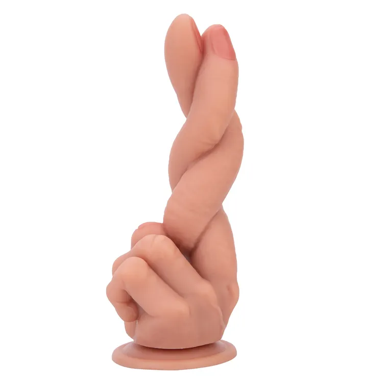 Realistic Liquid Silicone Finger Shaped Monster Cock Dildo Liquid Silicone Men Animal Dildo Silicone Sex Toy for Women Adult Toy