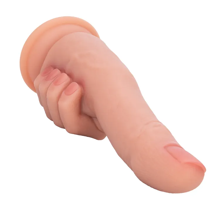 Soft Silicone Dick Dildo Realistic Big Thick Finger G-Spot Masturbation Anal Sex Toy for Women Men Gay-Friendly Waterproof Flesh