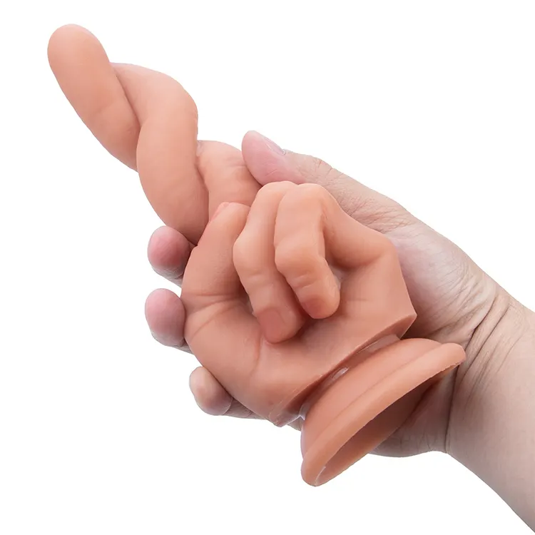 Artificial Hand Female Masturbation Fingers Dildo Realistic Soft Silicone Flesh Color 100% Waterproof 217mm 138mm Insertable