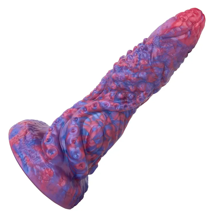 Dragon Penis Design Anal Plug Dildo Soft Silicone Tentacle Toy with Suction Cup for Adult Sex Squirting Feature