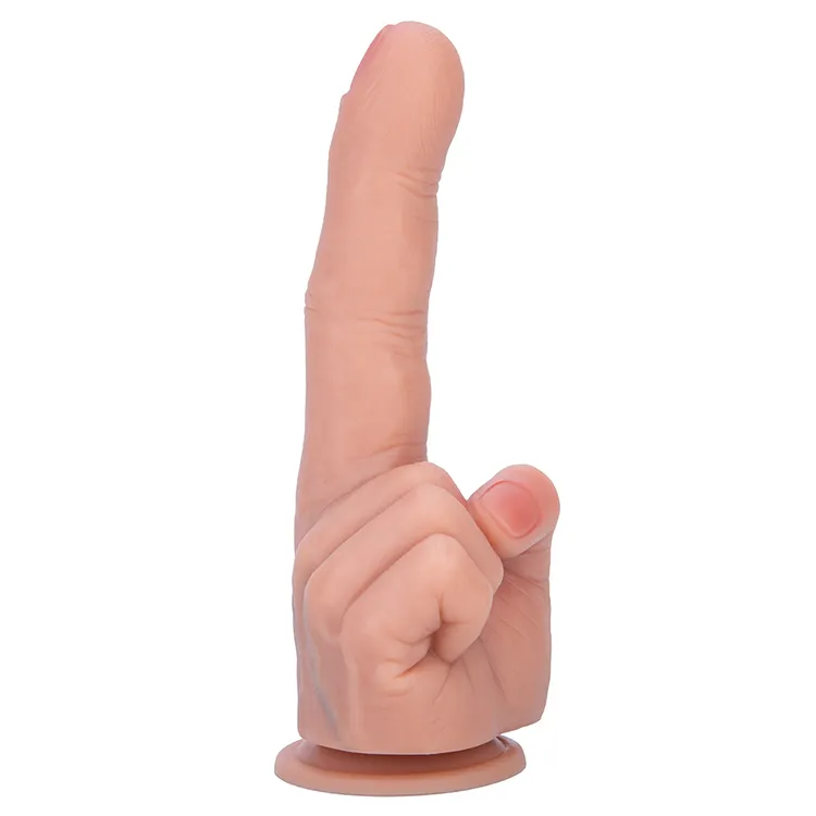 Girlspower Soft Liquid Silicone Eco-Friendly 100% Waterproof Animal-Dragon Shaped Finger Dildo 225mm Men's Adult Sex Toy Flesh