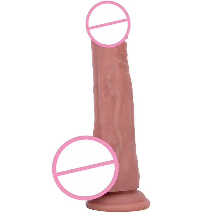 Realistic Squlid Silicone Dildo Feels Like Skin Huge Suction Cup Anal  Dildos Adult Sex Toys for Women Liquid Silicone Dildo