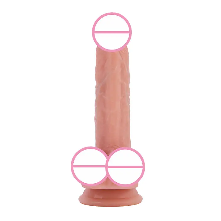 Factory Price High Quality Flesh Safe Material Moderate Hardness Silicone Dildo