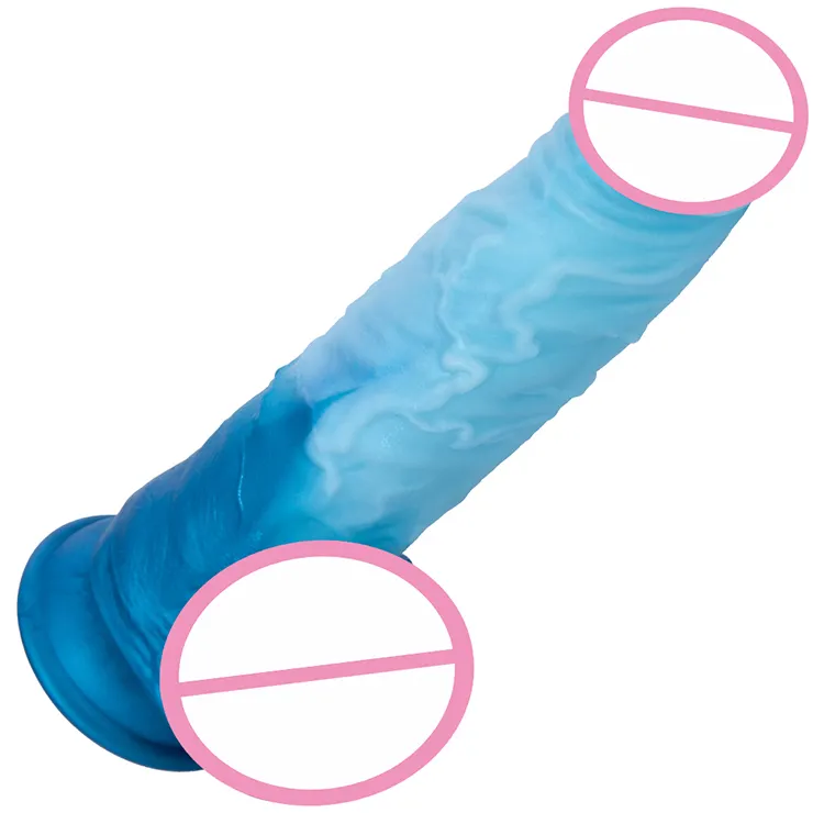 Heating Swing Thrusting Realistic Big Vibrator Soft Blue Liquid Silicone 100% Waterproof Huge Dildo Mold Adult Sex Toys Women
