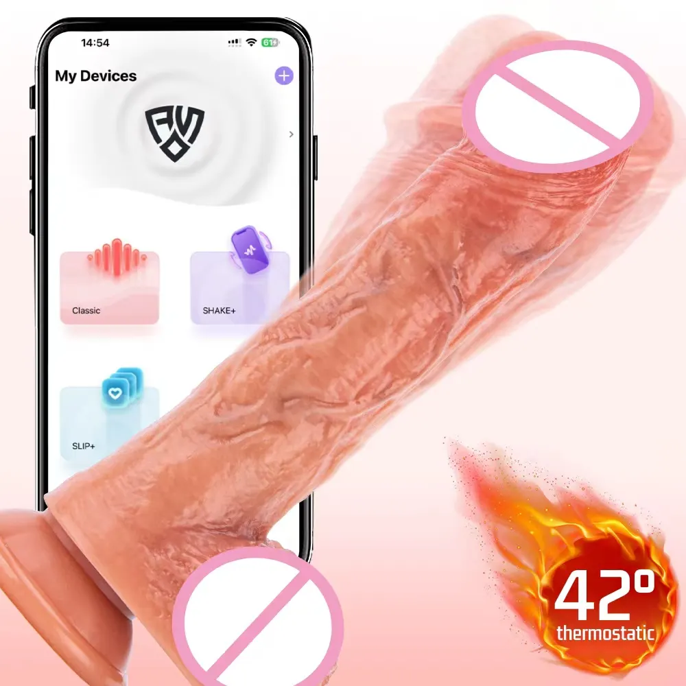 App Remote Automatic Dildo Sex Toy Big Size Female Large Electric Thrusting Silicone Vibrator Huge Realistic Big Dildo for Women