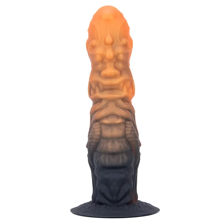 Long  Monster Volcanic Creature  Safe Material  Silicone Dildo for Adult