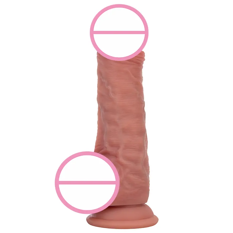 2025 High Quality Fleshl Charging Safe Material Moderate Hardness Silicone Dildo